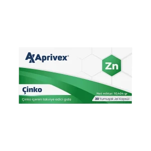 Aprivex Çinko 30 Yumuşak Kapsül