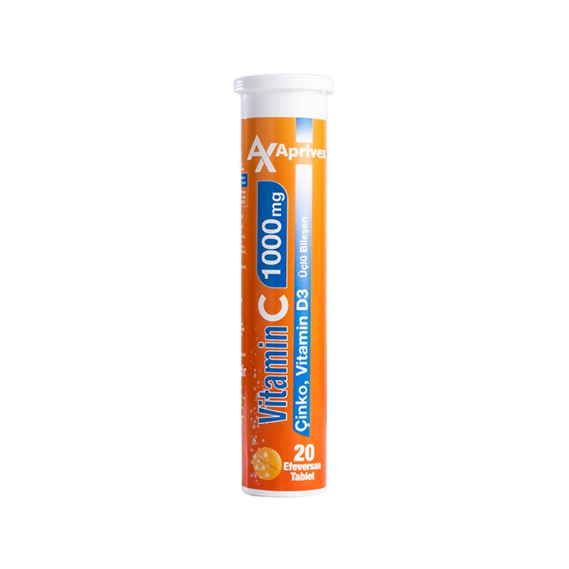 Aprivex Vitamin C-1000 mg Üçlü Bileşen