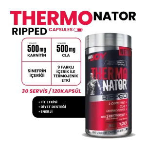 Bigjoy Sports-Thermonator Ripped 120 Veggie Kapsül