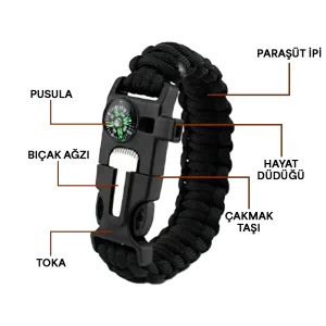 Çok Amaçlı Hayatta Kalma Bilekliği