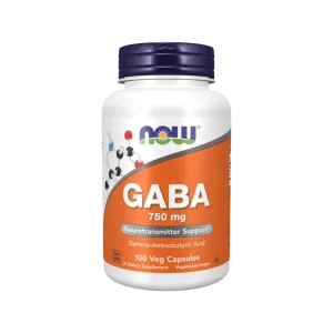 Now Gaba 750 Mg 100 Veg Capsules