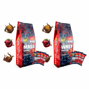 Bomb Series 72 Saşe Whey Protein + 51 Saşe MASS Gainer | Güç & Hacim Paketi